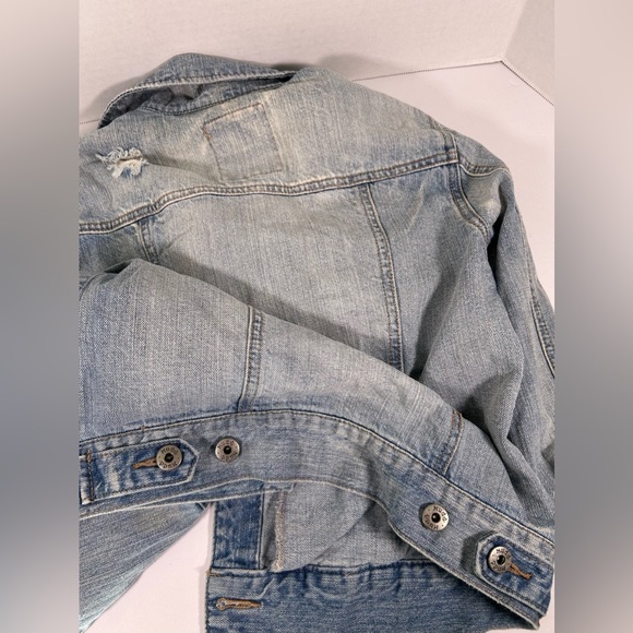 Mudd Distressed Denim Jacket - Picture 7 of 8